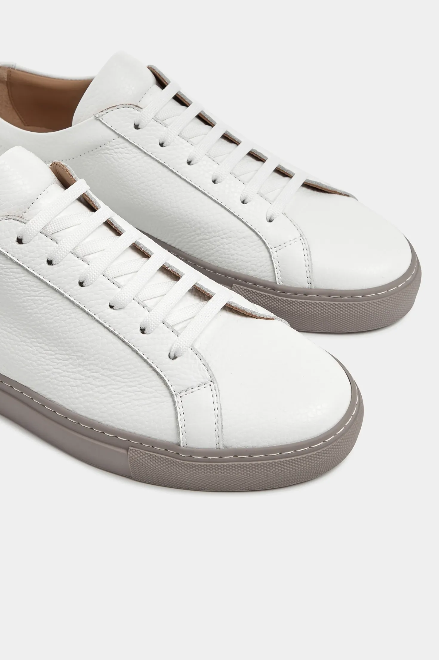 Sneakers en cuir blanc - Made in Italy