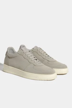Sneakers en daim beige - Made in Italy