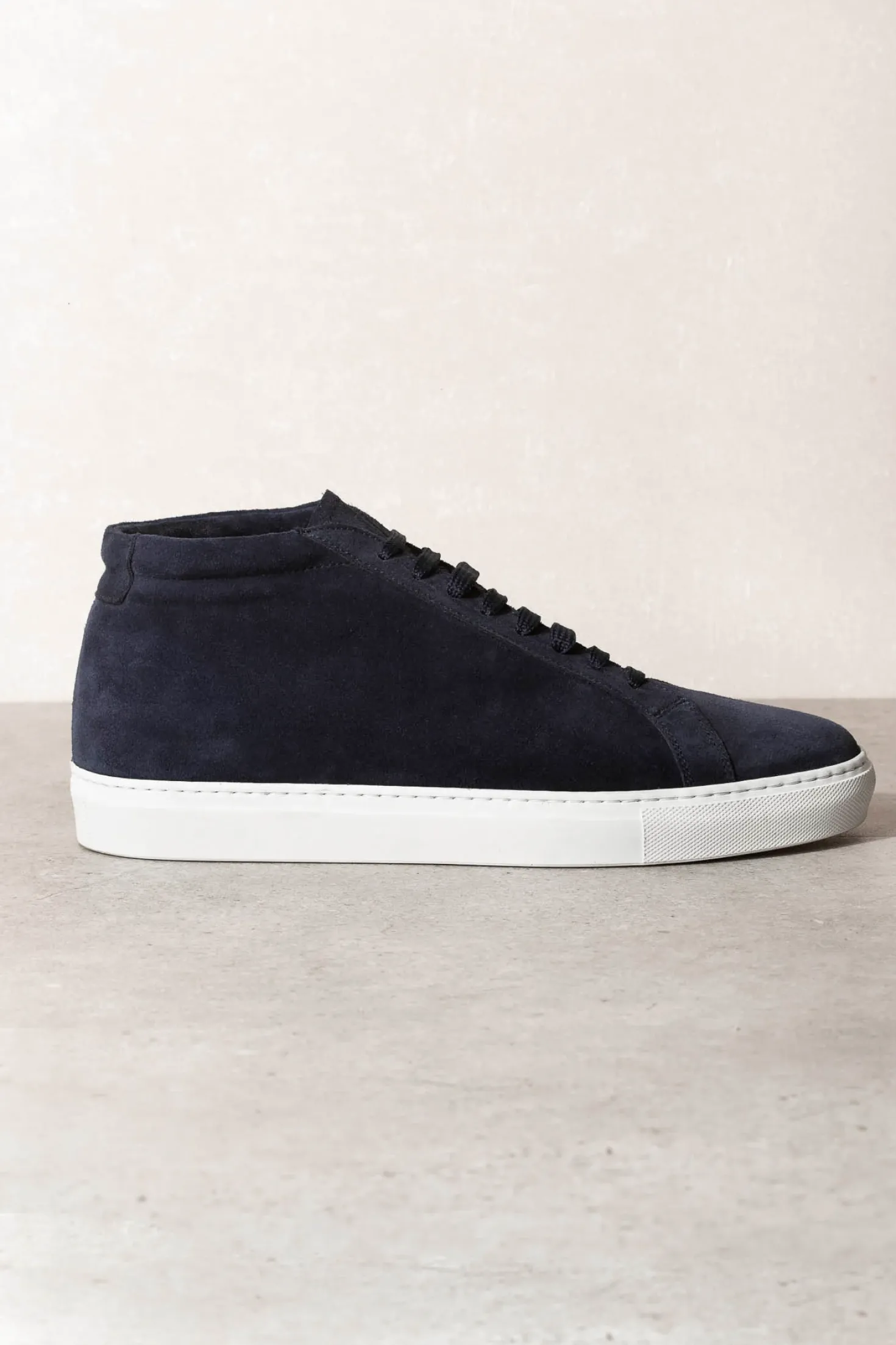 Sneakers montantes bleues - Made in Italy