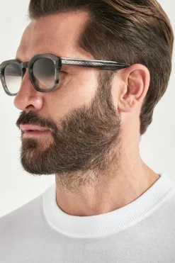 T-shirt à col montant blanc - Made in Italy
