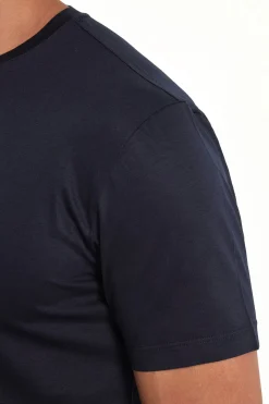 T-shirt en jersey bleu - Made in Italy