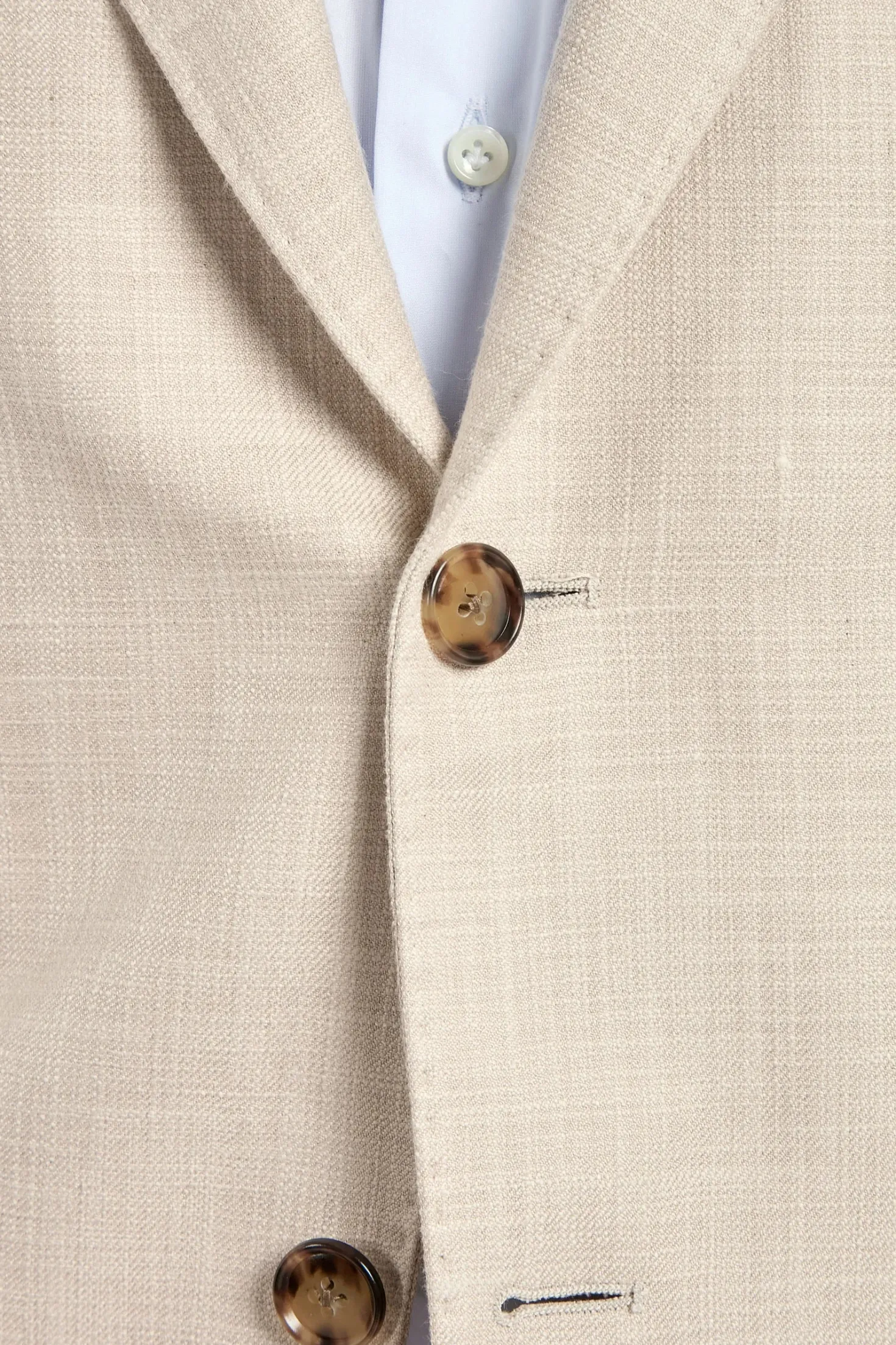 Veste beige en coton et soie - Made in Italy