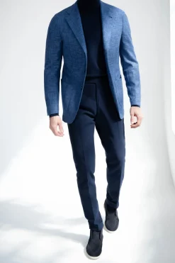Veste bleu océan « Neapolitan Capsule Collection » - Made in Italy
