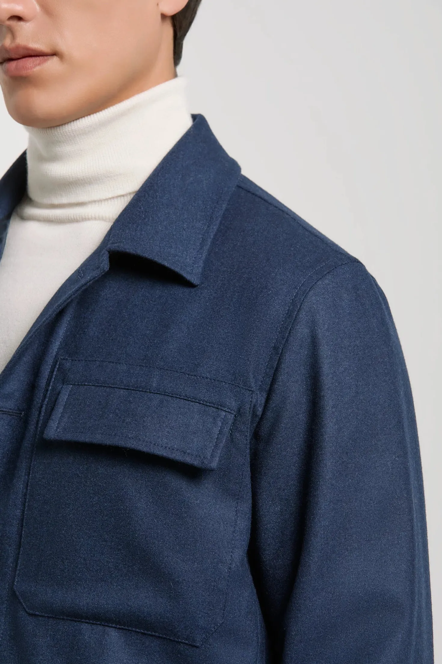 Veste-chemise bleue - Made in Italy