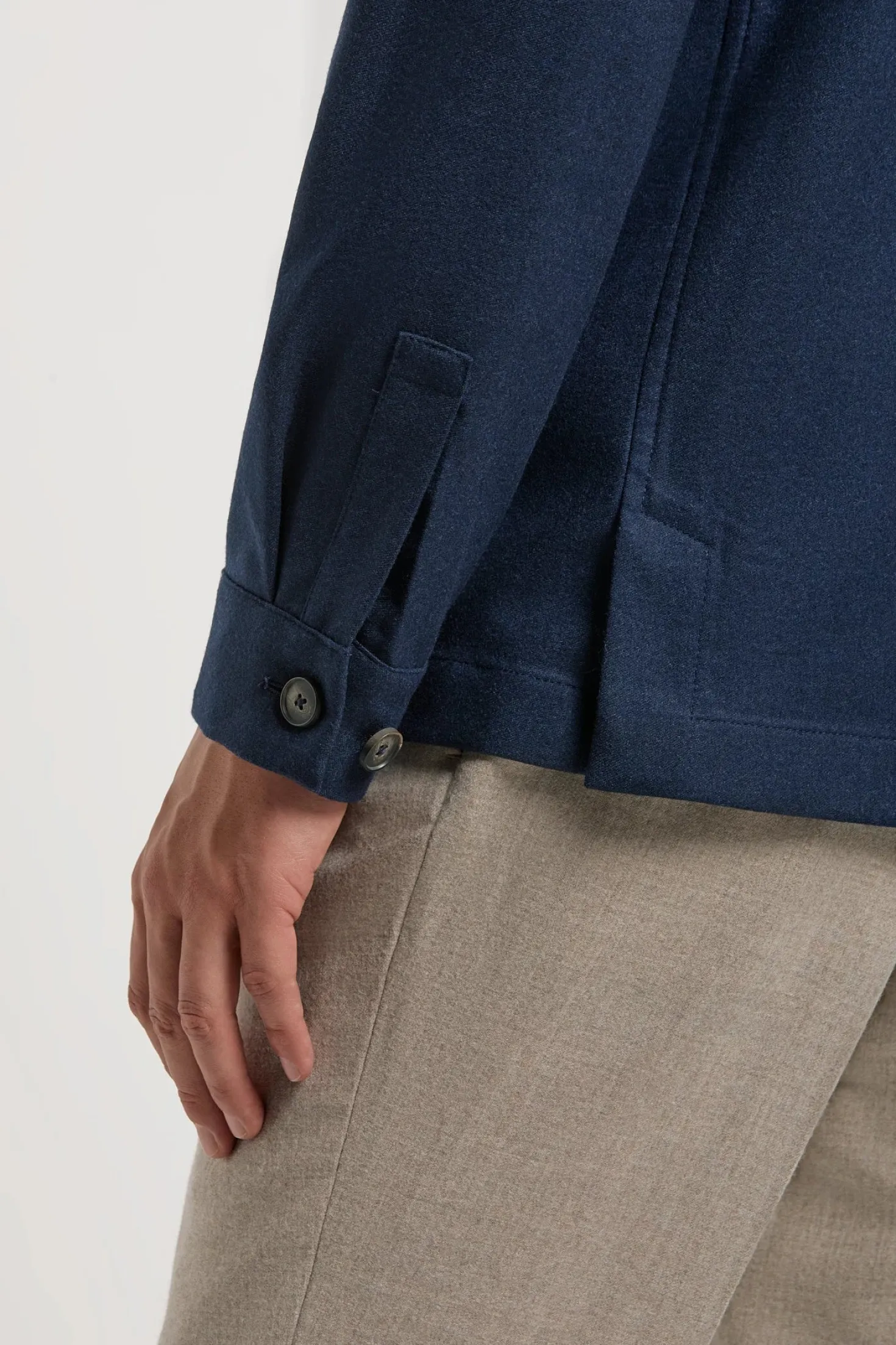 Veste-chemise bleue - Made in Italy