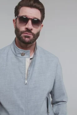 Veste courte Bleu clair - Made in Italy