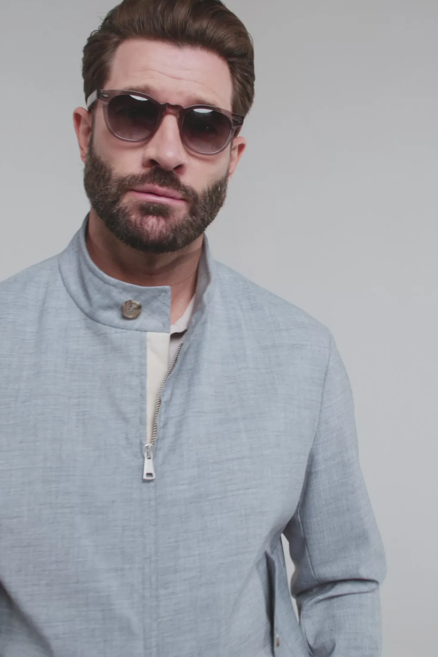 Veste courte Bleu clair - Made in Italy