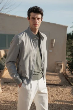 Veste courte grise – Made in Italy