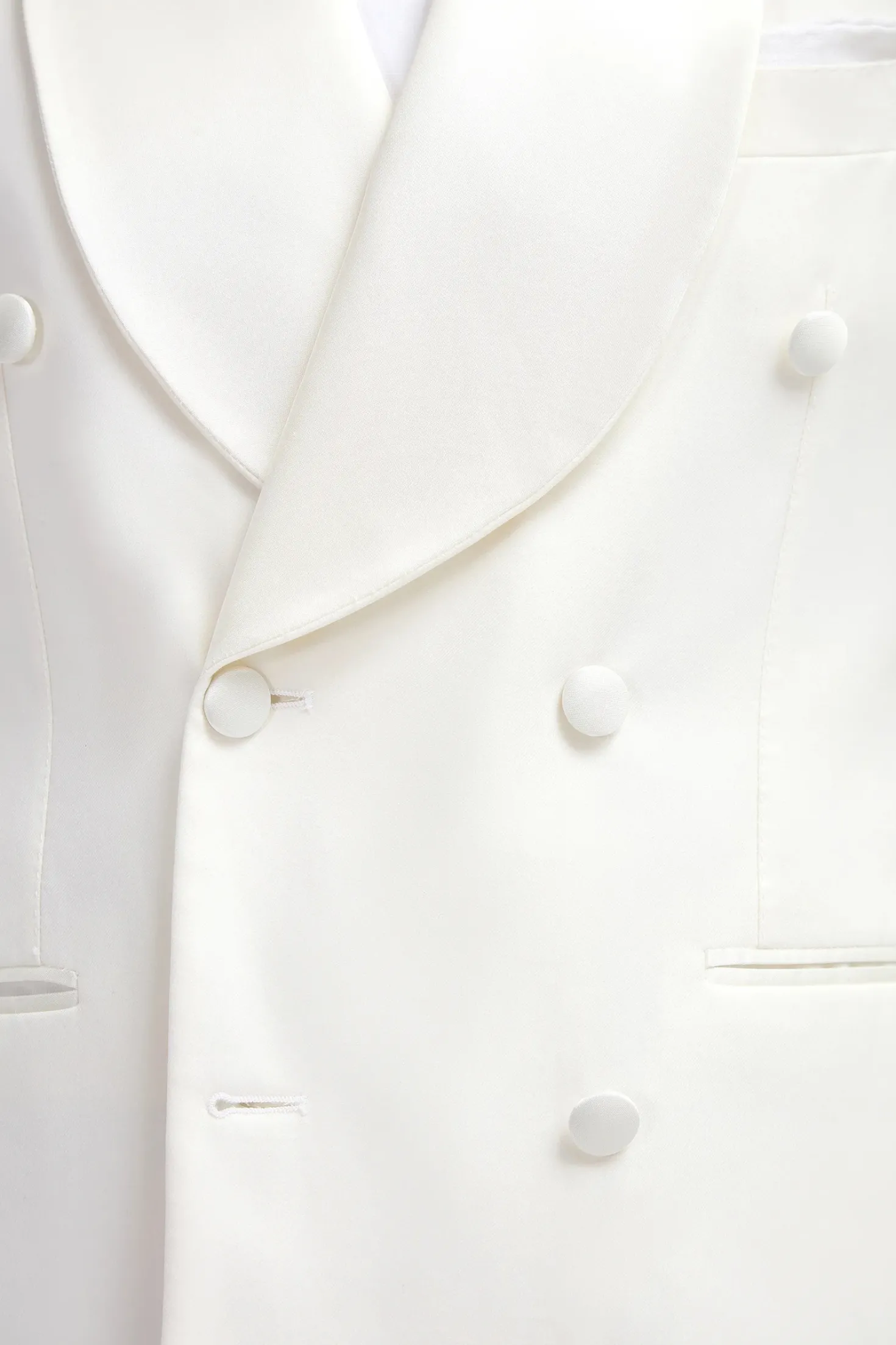 veste croisée de smoking blanche - Made in Italy