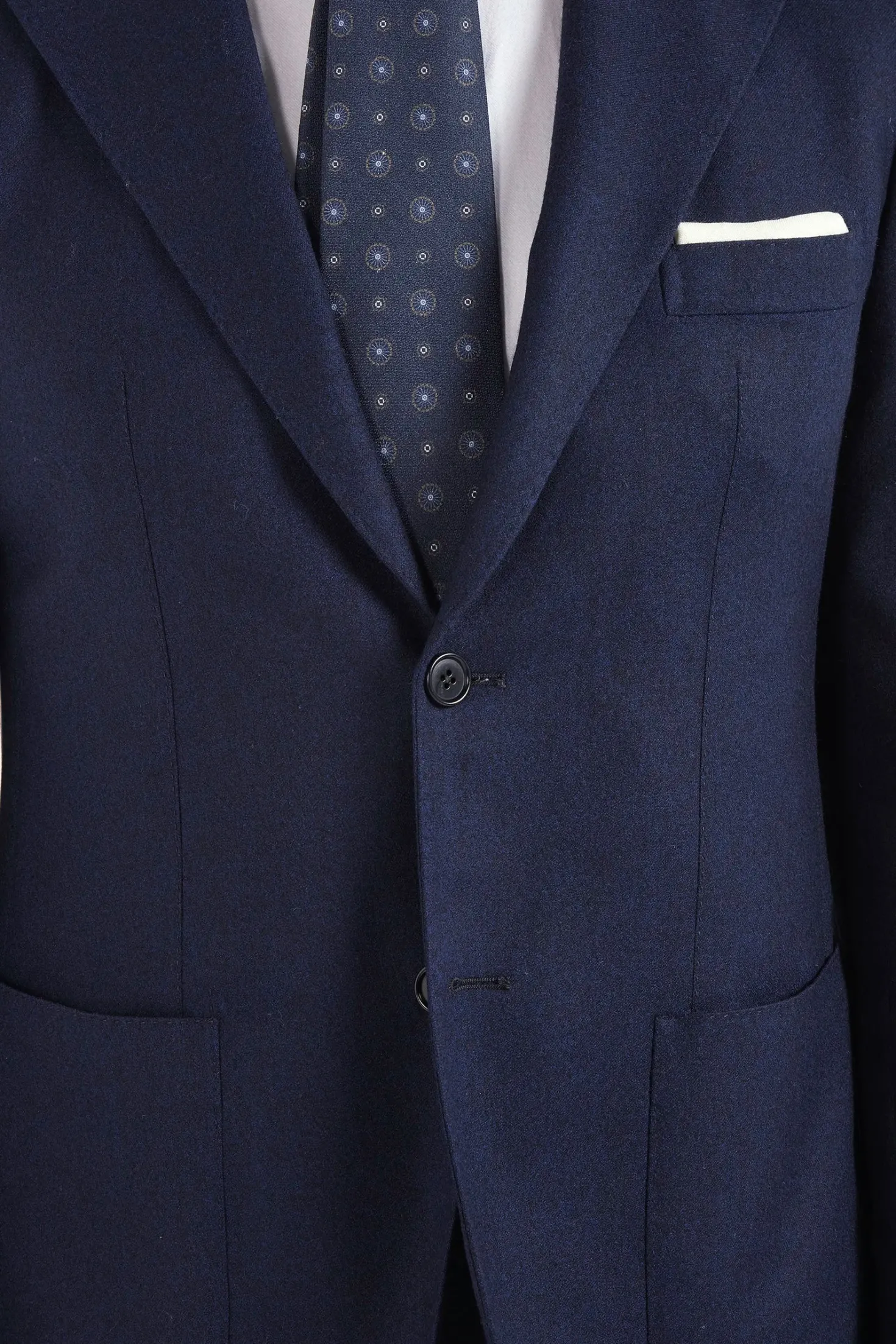 Veste en flanelle bleue - Made in Italy