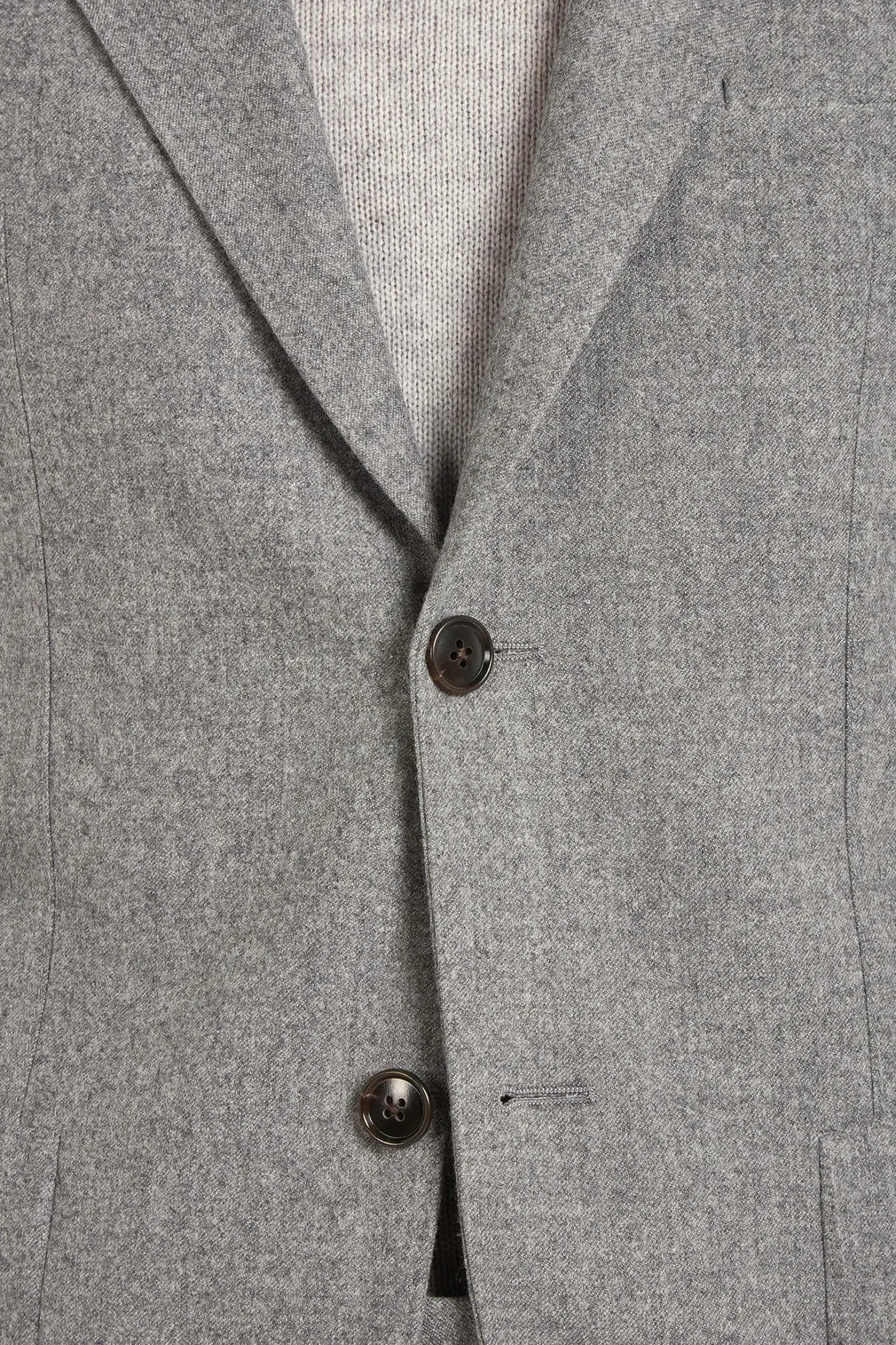 Veste en flanelle gris moyen - Made in Italy