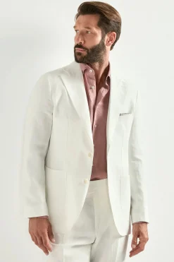 Veste en lin blanc - Made in Italy