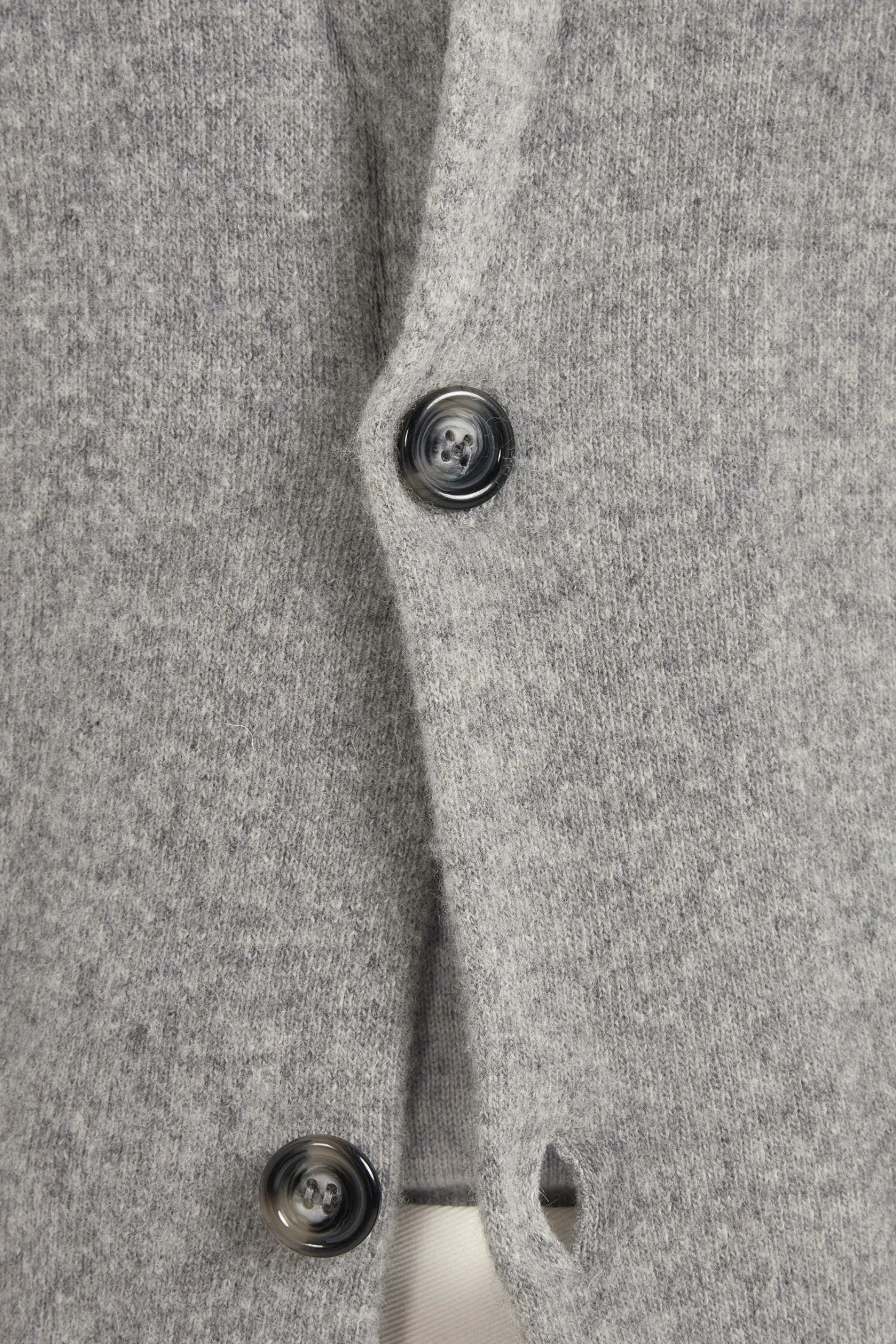 Veste en maille grise – laine et cachemire – Made in Italy