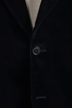 Veste en velours bleu marine - Made in Italy