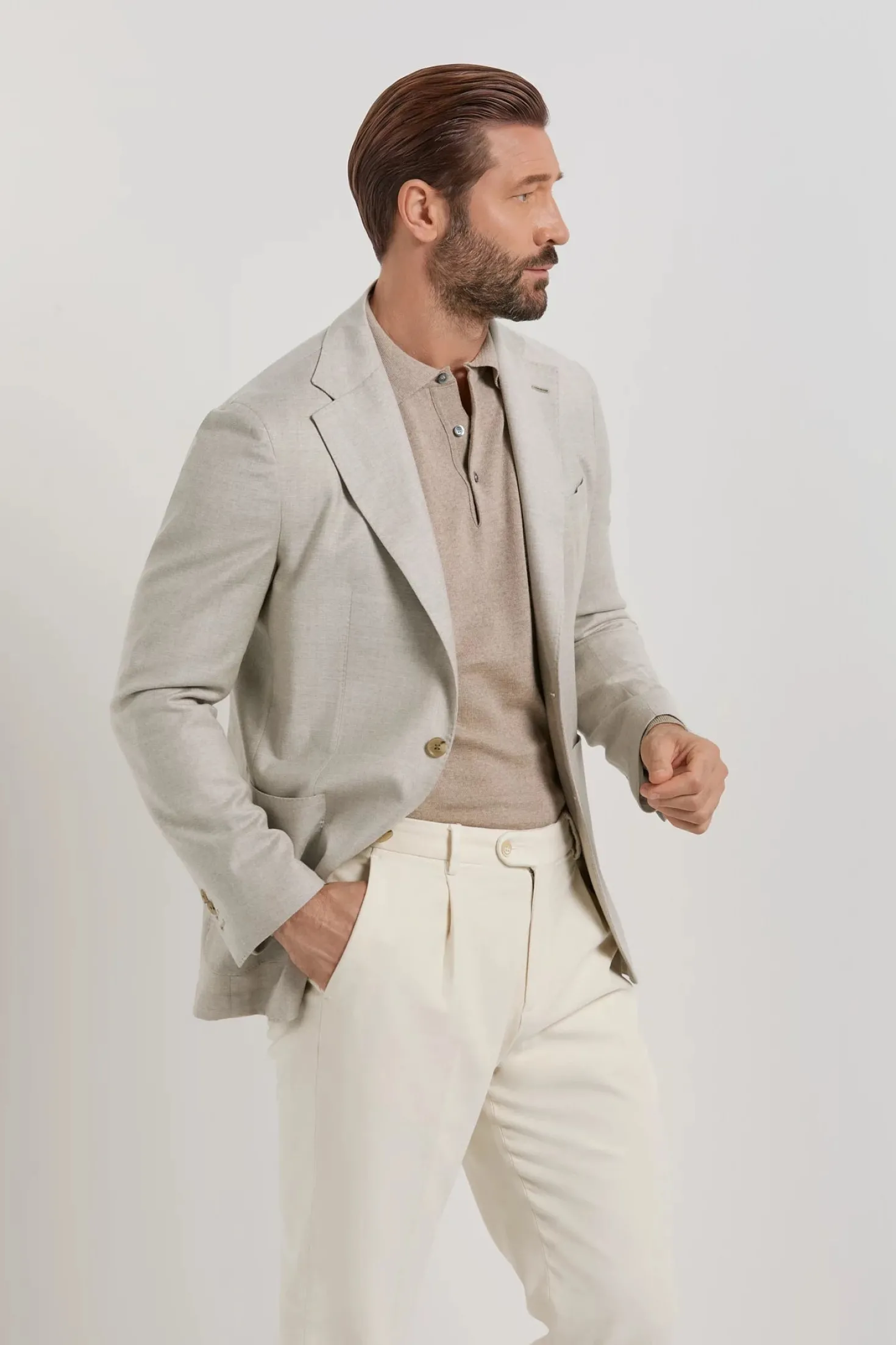 Veste Nuvola beige - Made in Italy