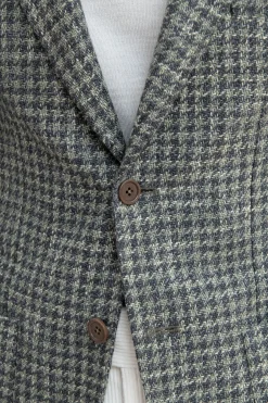 Veste pied-de-poule Sauge - Made in Italy
