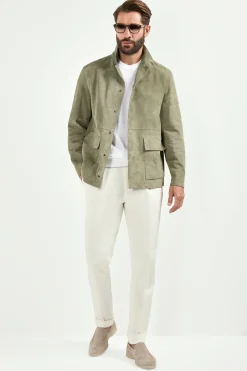 Veste Sauge en daim - Made in Italy