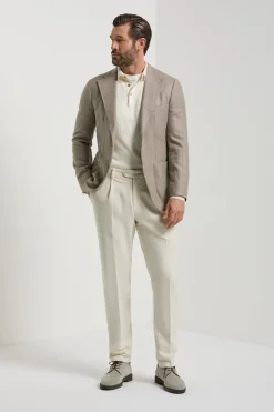 Veste taupe en laine et cachemire - Made in Italy